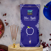 Premium Zipper Pouch Agarbatti - Blue Apple
